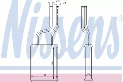 Радиатор системы опалення салона Nissens 73457