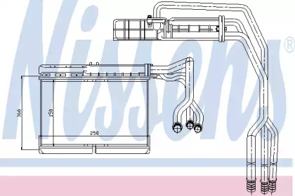 Радіатор системи опалення салона Nissens 70506