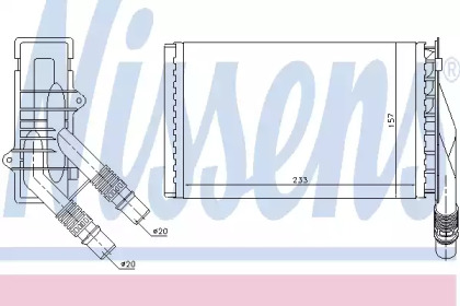 Радиатор системы опалення салона Nissens 72985