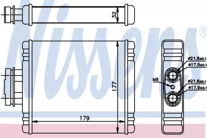 Радіатор салону Nissens 73981