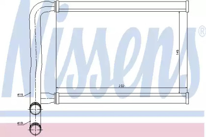 Радіатор системи опалення салона Nissens 77631