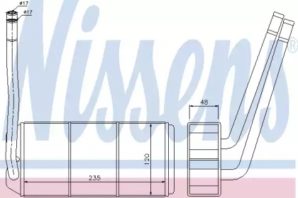 Теплообменник Nissens 73001