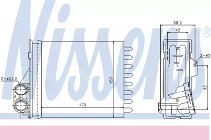 Радіатор системи опалення салона Nissens 76512