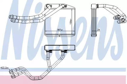 Радиатор обігріву салона Nissens 71455