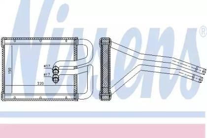Радиатор салона Nissens 77642
