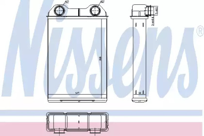 Радиатор обігріу салона Nissens 70808