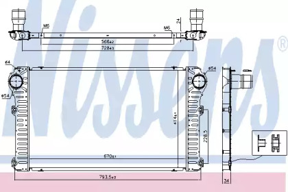 Теплообменник Nissens 96347