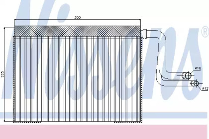 Радиатор кондиционера Nissens 92268