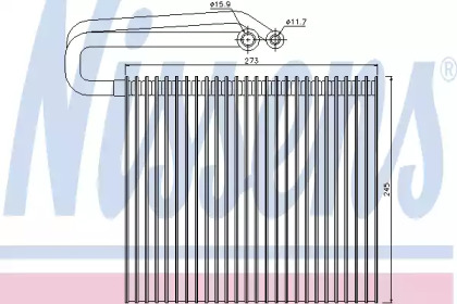 Випарник Nissens 92165