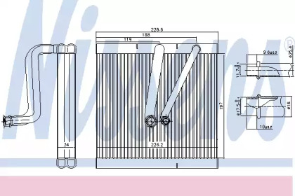 Радиатор кондиционера Nissens 92321