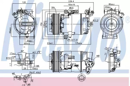 Компресор кондиціонера Nissens 890015