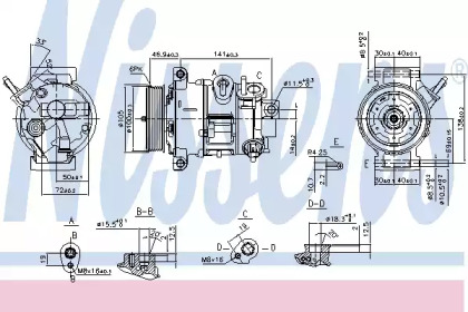 Компресор кондиціонера Nissens 890030