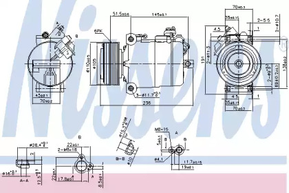 Компресор кондиціонера Nissens 890043