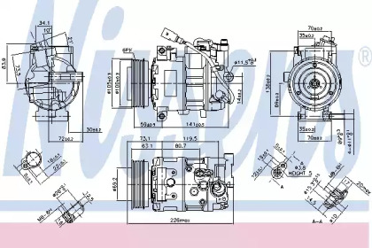 Компресор кондиционера Nissens 890048