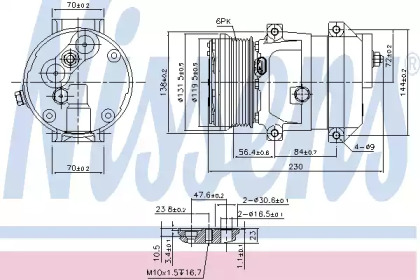 Компресор кондиціонера Nissens 890050