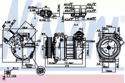 Компресор кондиціонера Nissens 890123