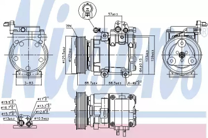 Компресор кондиционера Nissens 890129