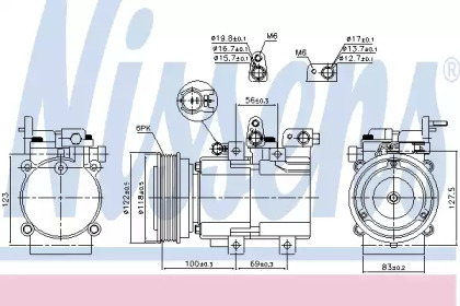 Компресор кондиционера Nissens 890130