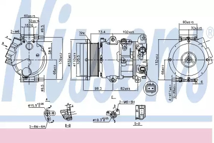 Компресор кондиционера Nissens 890144