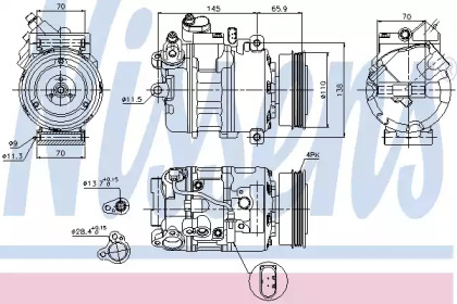 Компресор кондиціонера Nissens 89023
