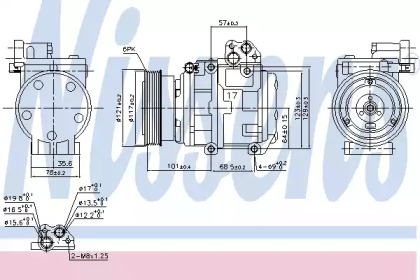 Компресор кондиционера Nissens 890234