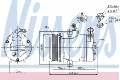 Компресор кондиционера First Fit Nissens 89024