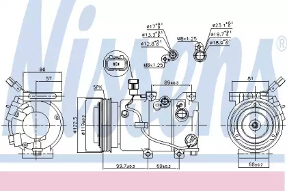 Компресор кондиционера Nissens 890241