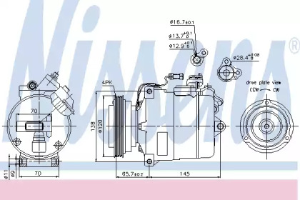 Компресор кондиционера Nissens 89027