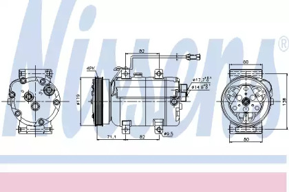 Компресор кондиціонера Nissens 89029