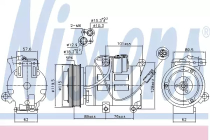 Компресор кондиціонера Nissens 890315