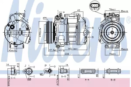 Компресор кондиционера Nissens 890329