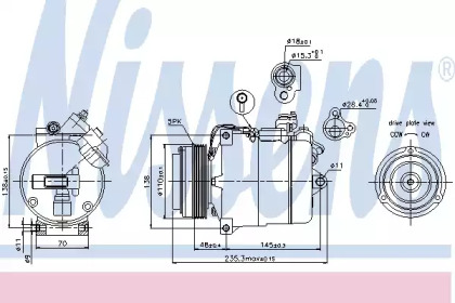 Компресор кондиціонера Nissens 89034