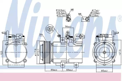 Компресор кондиционера First Fit Nissens 890395