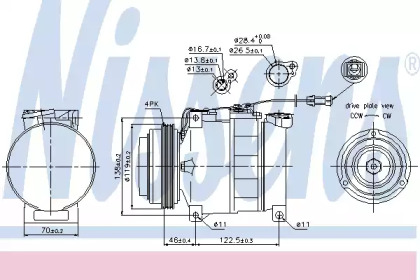 Компресор кондиціонера Nissens 89045
