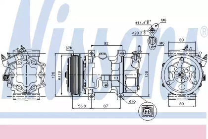 Компресор кондиціонера Nissens 89053