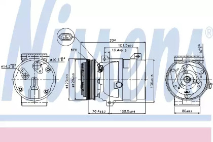 Компресор кондиціонера Nissens 89063