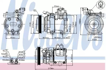 Компресор кондиціонера Nissens 89082