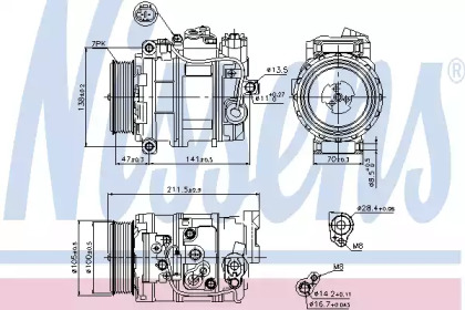 Компресор кондиционера First Fit Nissens 89090
