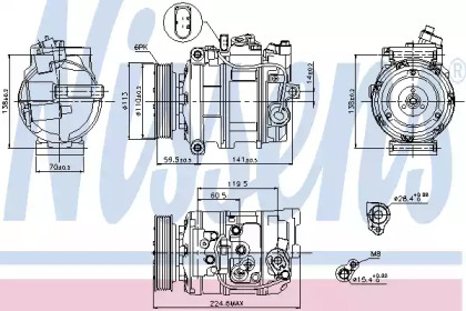 Компресор кондиционера First Fit Nissens 89091