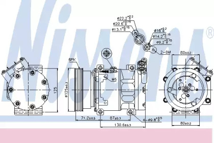 Компресор кондиціонера Nissens 89148