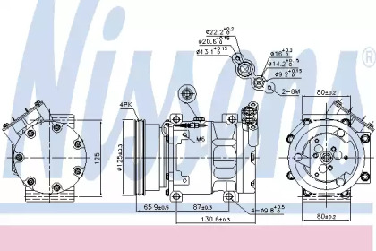 Компресор кондиціонера (РОЗПРОДАЖ) Nissens 89164