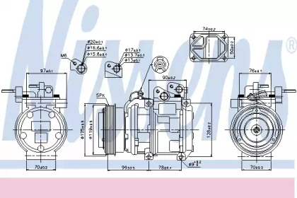 Компресор кондиционера Nissens 89166