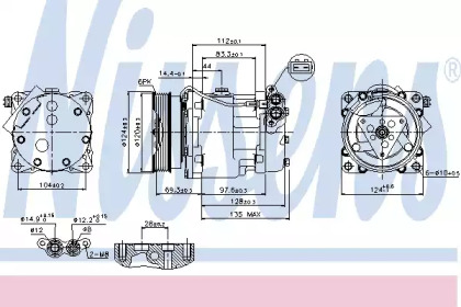 Компресор кондиционера Nissens 89203