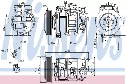 Компресор кондиционера Nissens 89209