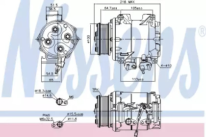 Компресор кондиціонера Nissens 89242