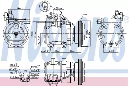 Компресор кондиционера First Fit Nissens 89274
