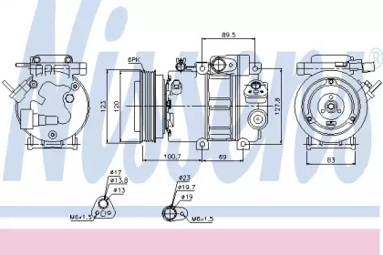 Компресор кондиціонера Nissens 89278