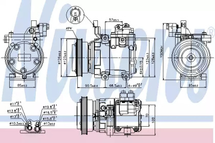 Компресор кондиционера Nissens 89286