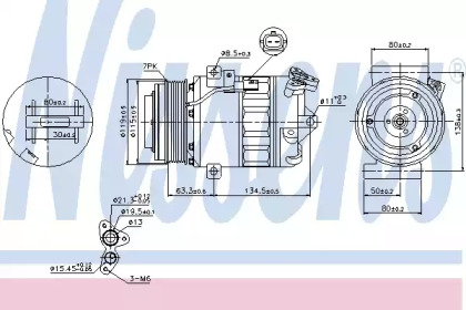 Компресор кондиционера Nissens 89313