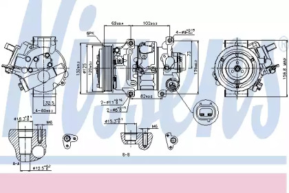 Компресор кондиционера Nissens 89314